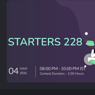 Codechef Starters 228 Solutions